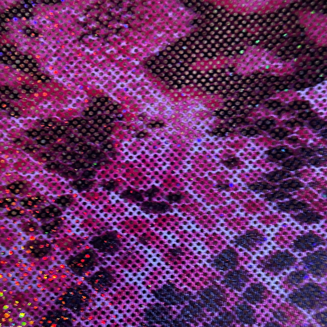 1 Yard Summer Snake Hologram Nylon Spandex Fabric for Costumes Swimwear Cosplay